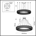 Подвесная светодиодная люстра Odeon Light PANTA 4926/98L
