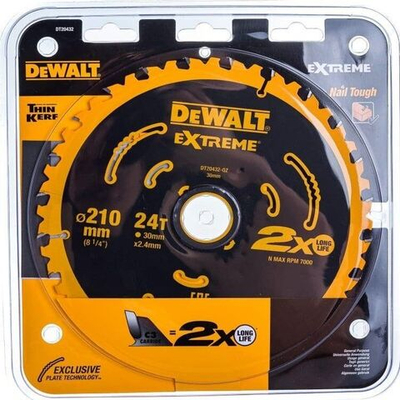 Диск пильный EXTREME (210x30 мм; 24T) DEWALT DT20432-QZ