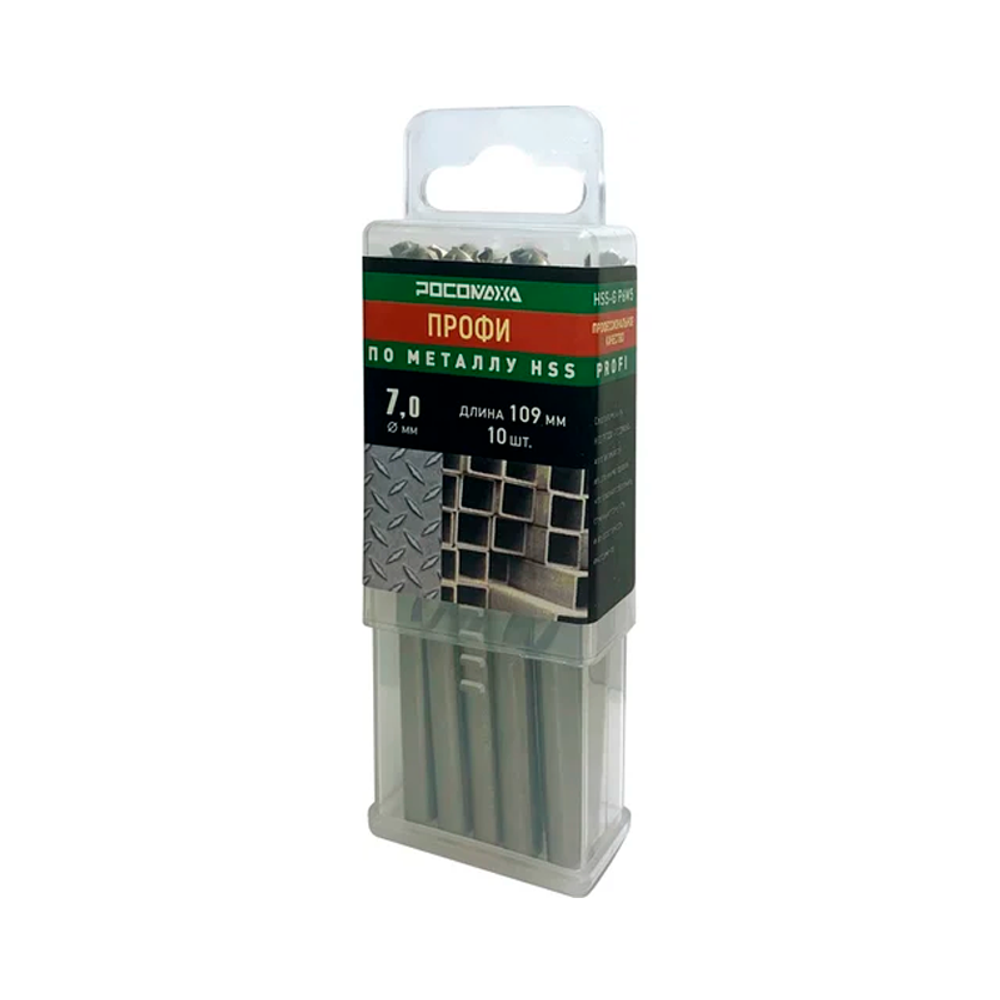 Сверло по металлу 2,0х49 мм (10 шт.) PROFI (HSS-G P6M5) "РОСОМАХА" (703020) Сверло по металлу 2,0х49 мм (10 шт.) PROFI (HSS-G P6M5) "РОСОМАХА" (703020)