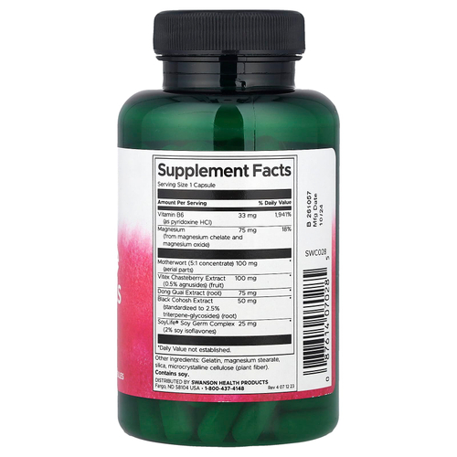 Swanson Vitamins, Hormone Essentials, добавка для женского здоровья, 120 капсул