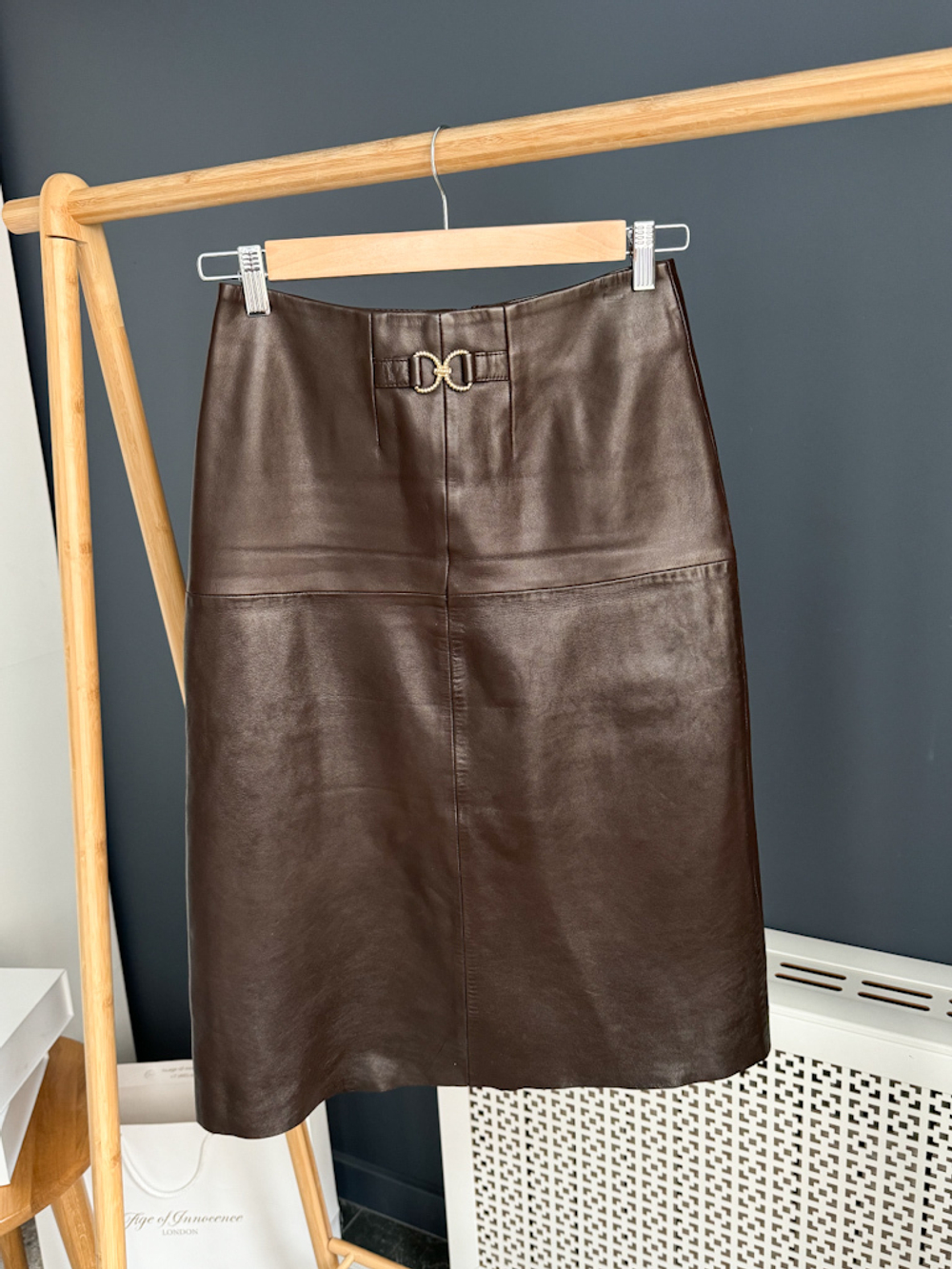Кожаная юбка Sandro, Xs