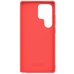 Усиленный противоударный чехол красного цвета от Nillkin для Samsung Galaxy S25 Ultra, серия Super Frosted Shield Pro