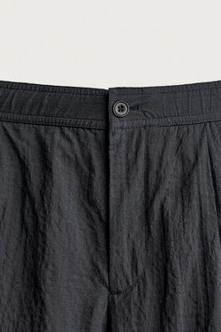 ZARA БРЮКИ STRAIGHT FIT ИЗ ТКАНИ СИРСАКЕР, МОРСКОЙ СИНИЙ
