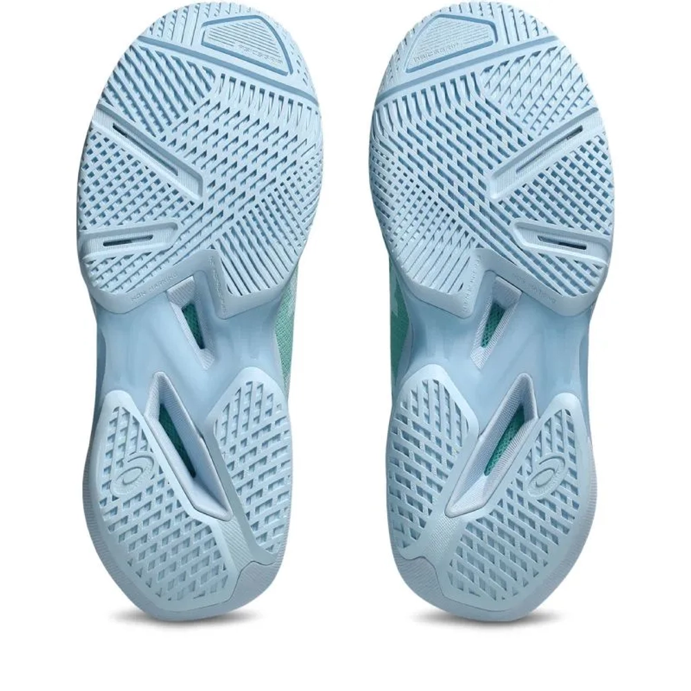 Женские теннисные кроссовки Asics Solution Speed FF 4 - oasis green/light blue
