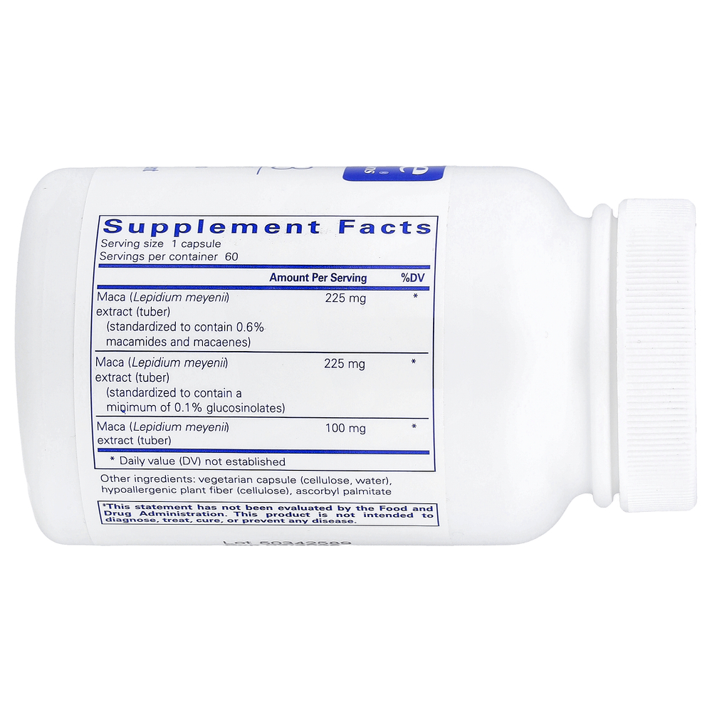 Pure Encapsulations, мака-3, 60 капсул