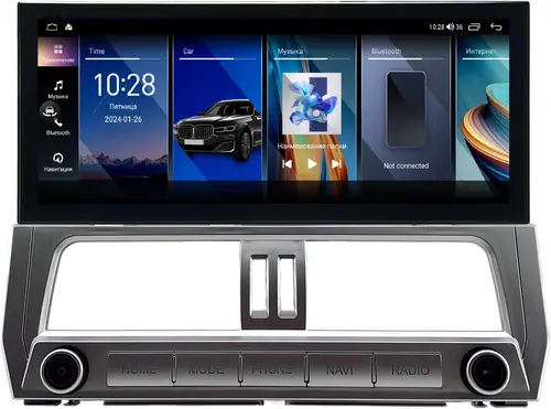 Магнитола для Toyota Land Cruiser Prado 150 2017-2019 - Kuberg монитор 12.5" в стиле LEXUS на Android 12, 2К экран, Быстрая, CarPlay, 4G SIM-слот