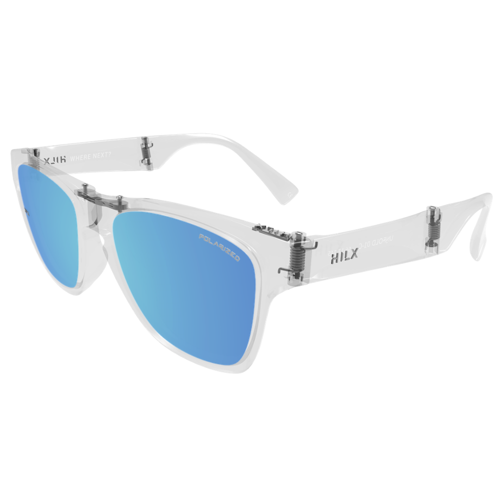 Спортивные очки HILX Unfold / Matt Crystaline White / Blue Polarized Lens