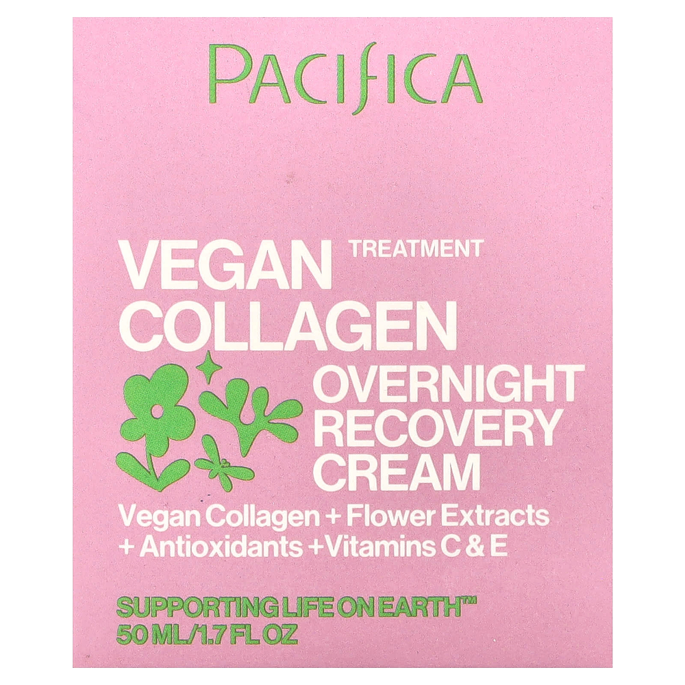 Pacifica, Vegan Collagen, ночной восстанавливающий крем, 50 мл (1,7 жидк. унц.)