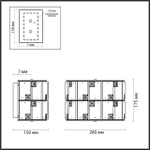 5076/2W ODL Бра E14 2*40Вт 220В IP20 HALL