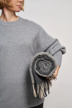Плед Luxberry Woolen Серо-графитовый