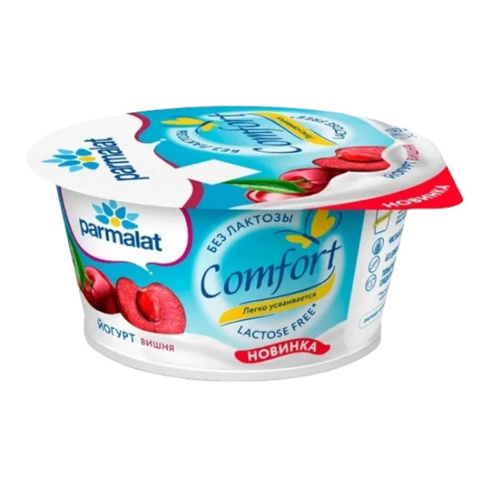 Йогурт густой Parmalat Comfort вишня б/лакт. 2,9% 8х130г Cup