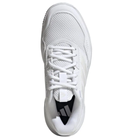 Женские теннисные кроссовки Adidas GameCourt 3 W Clay - footwear white/zero metallic/footwear white