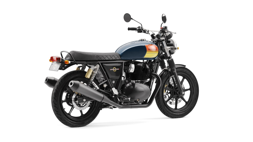 Royal Enfield Interceptor 650 Barcelona Blue (Black Alloy)
