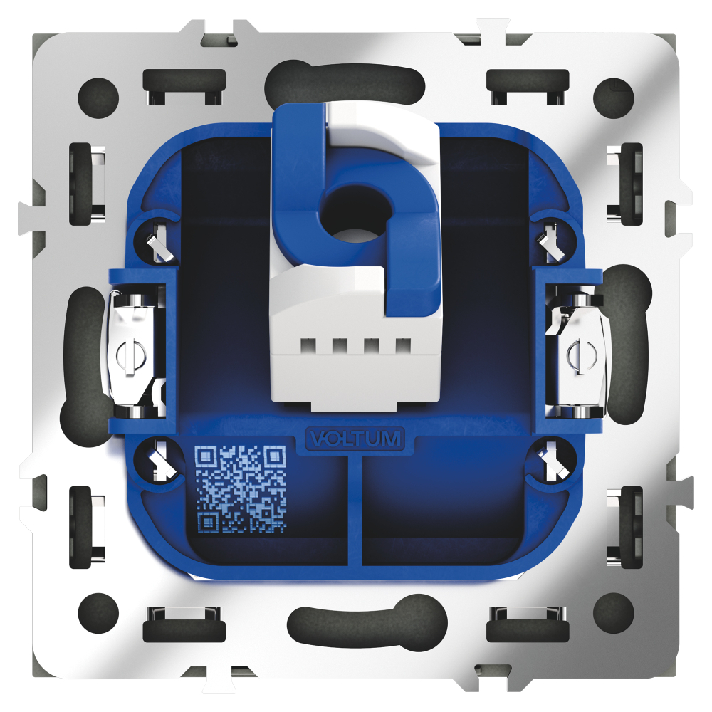 Розетка компьютерная встраиваемая VOLTUM S70 RJ45 кат.6, (графит)