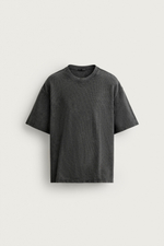 ФУТБОЛКА ИЗ РИФЛЕНОГО ТРИКОТАЖА С ЭФФЕКТОМ ПОТЕРТОСТИ — ZARA