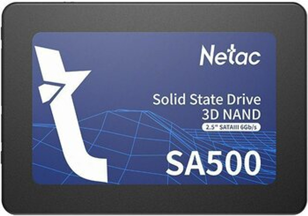 SSD NETAC SA500, 480 ГБ, 2.5", SATA, NT01SA500-480-S3X