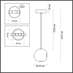 5085/5L ODL Подвес LED 5Вт 4000К 220В IP20 L-VISION