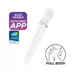 Вибромассажер Satisfyer Double Wand-er Connect App белый