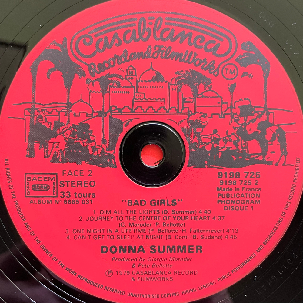 Donna Summer ‎– Bad Girls 2LP (Франция 1979г.)