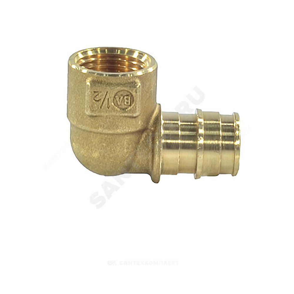 Угольник для PE-X труб радиальный латунь Дн 20х1/2" ВР GX129 Giacomini GX129Y034
