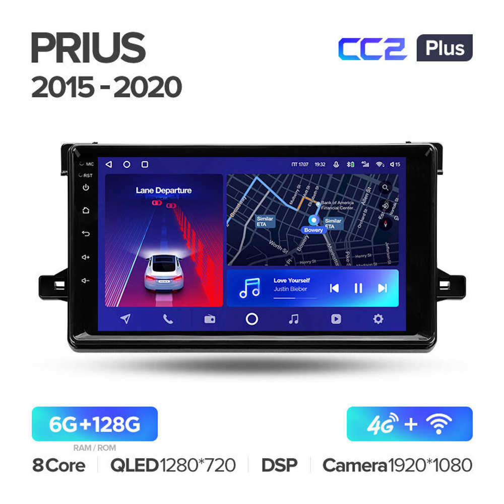 Teyes CC2 Plus 9" для Toyota Prius 2015-2020