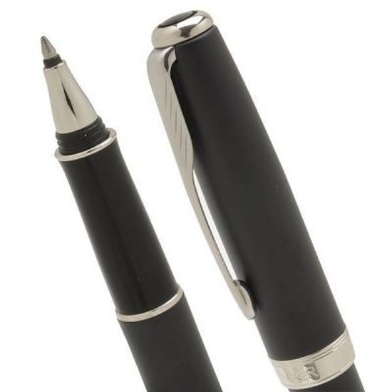 Ручка-роллер Parker Sonnet T529, цвет: MattBlack CT, стержень: Fblack, S0818110