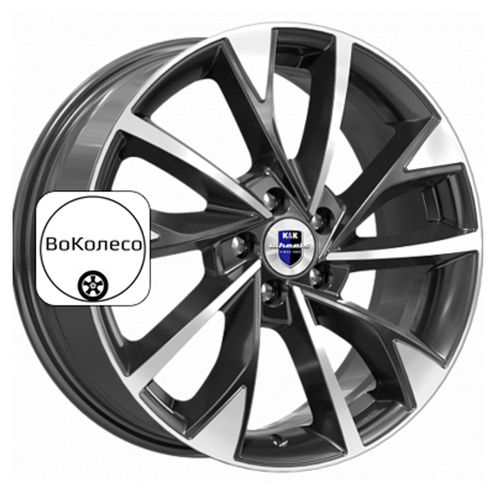 7x17/5x114,3 ET40 D66,1 Роквуд (КС900) Алмаз черный K&K