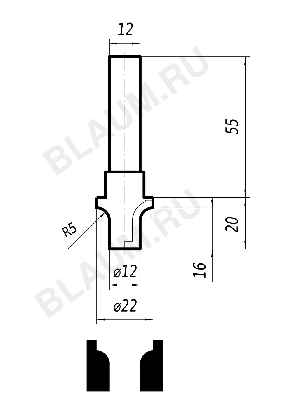 PCD фреза 0300 BLAUM