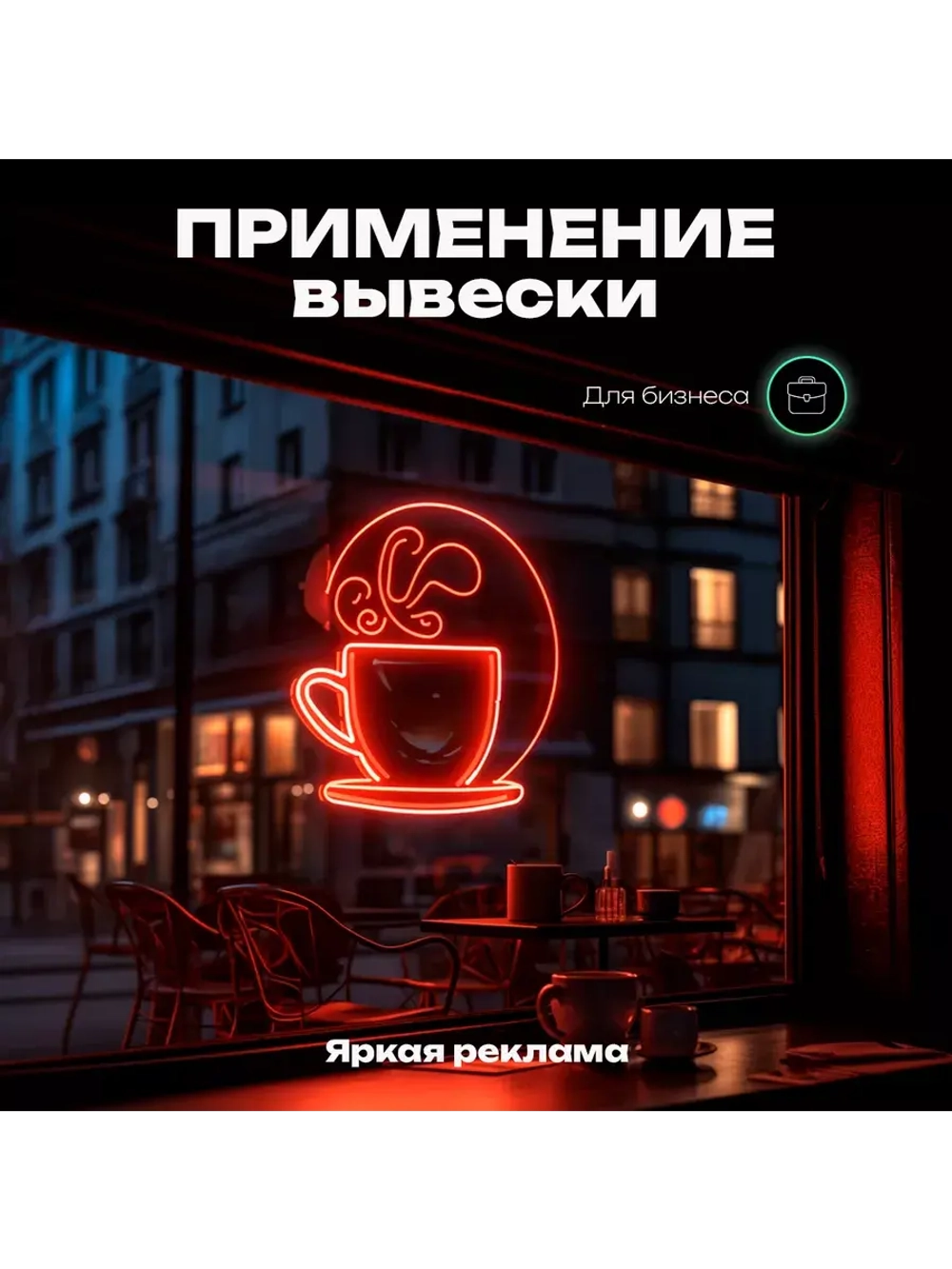Неоновая вывеска для парикмахерской Ножницы и расческа