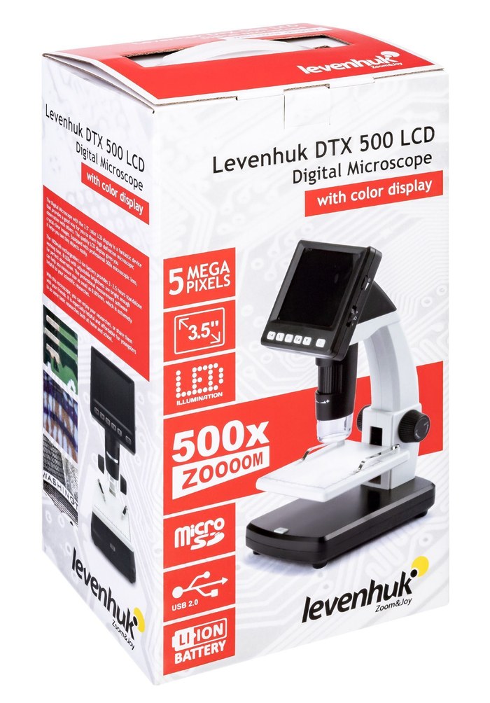 Микроскоп цифровой Levenhuk DTX 500 LCD