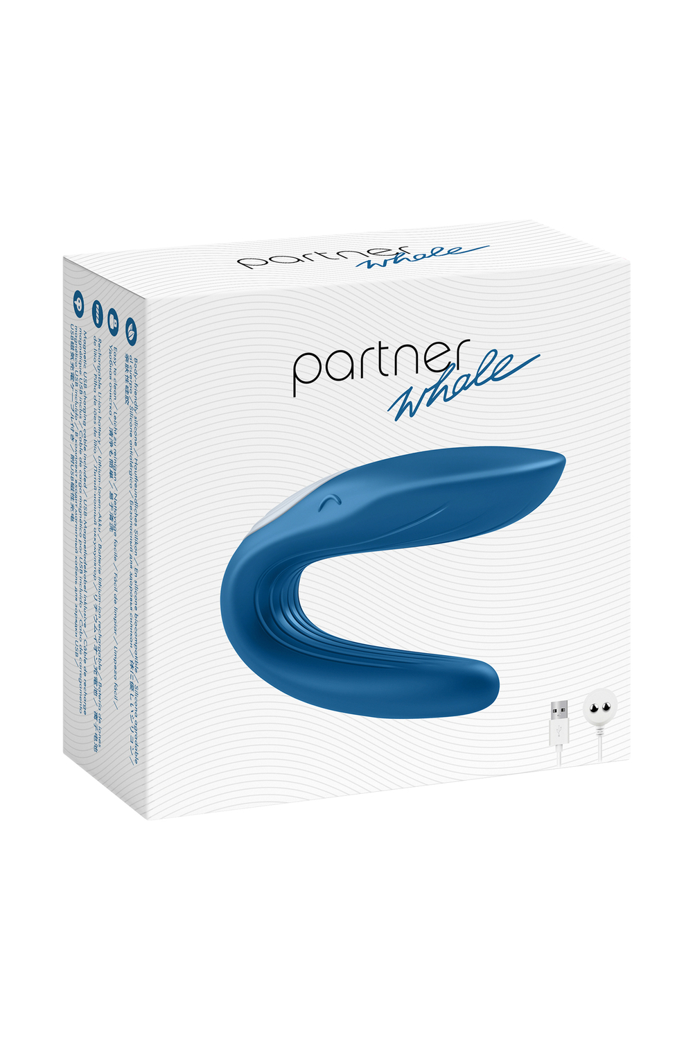 Многофункциональный стимулятор для пар Satisfyer Partner Whale голубой
