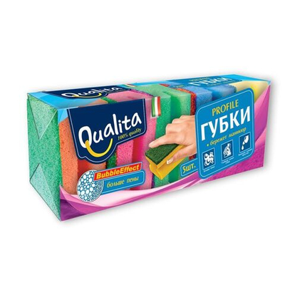 "QUALITA" Губки кухонные 5 шт.