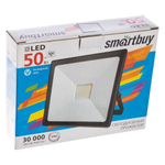 Прожектор светодиодный Smartbuy, FL SMD LIGHT, 50 Вт, 6500 К, чер, SBL-FLLight-50-65K