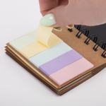 Закладки клейкие в книжке BRAUBERG PASTEL 200 штук: 50×15 мм 5 цветов х 25 листов, 50×75 мм 3 цвета х 25 листов, 115582