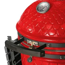 Керамический угольный гриль DinoEgg Classic Red, 46 см, с ножками и столиками