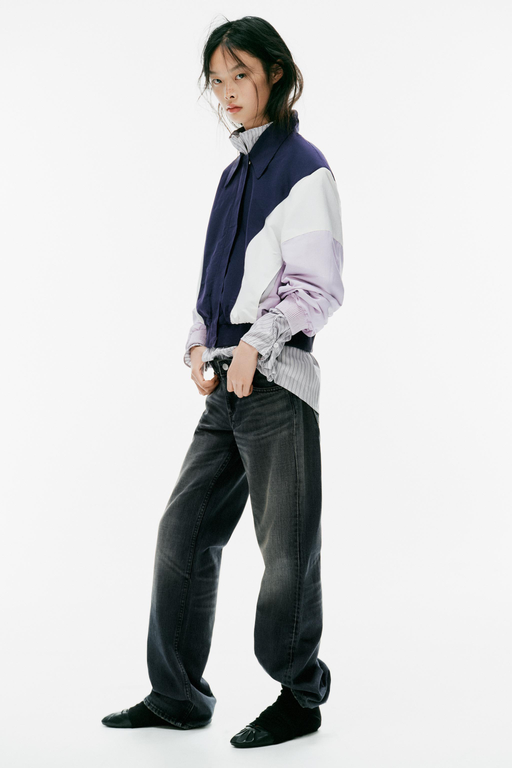 КОМБИНИРОВАННЫЙ БОМБЕР — ZARA