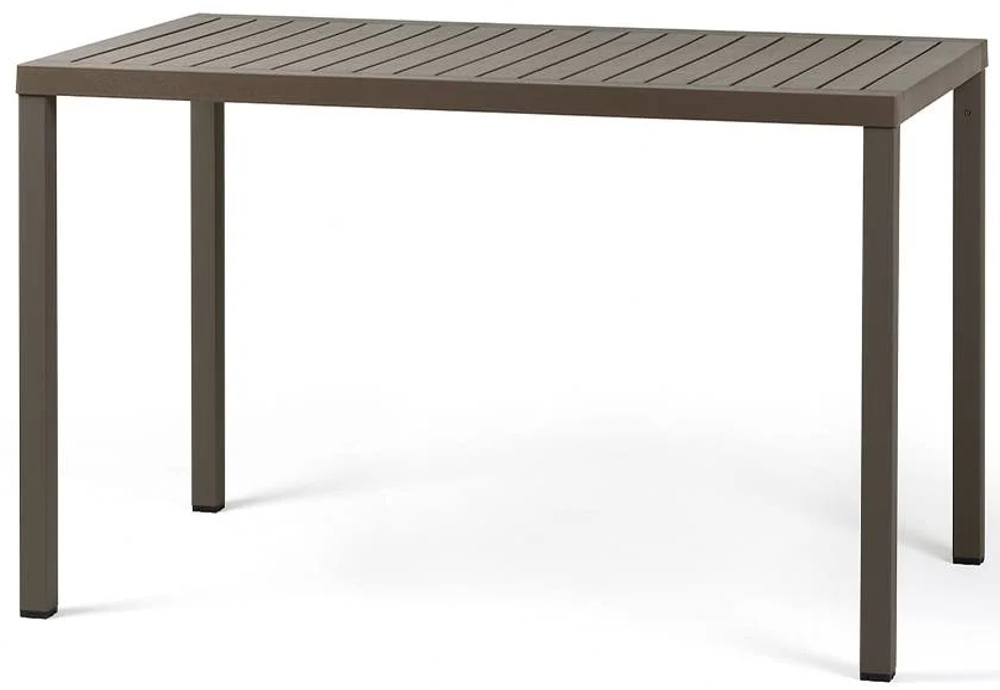 Стол пластиковый обеденный Nardi Cube 120x70, табак