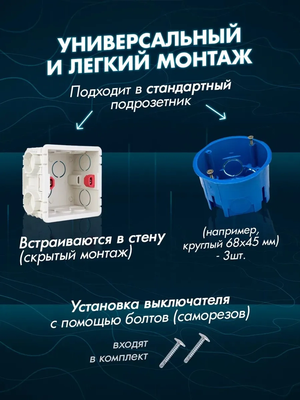 Розетка тройная с заземлением из закаленного стекла