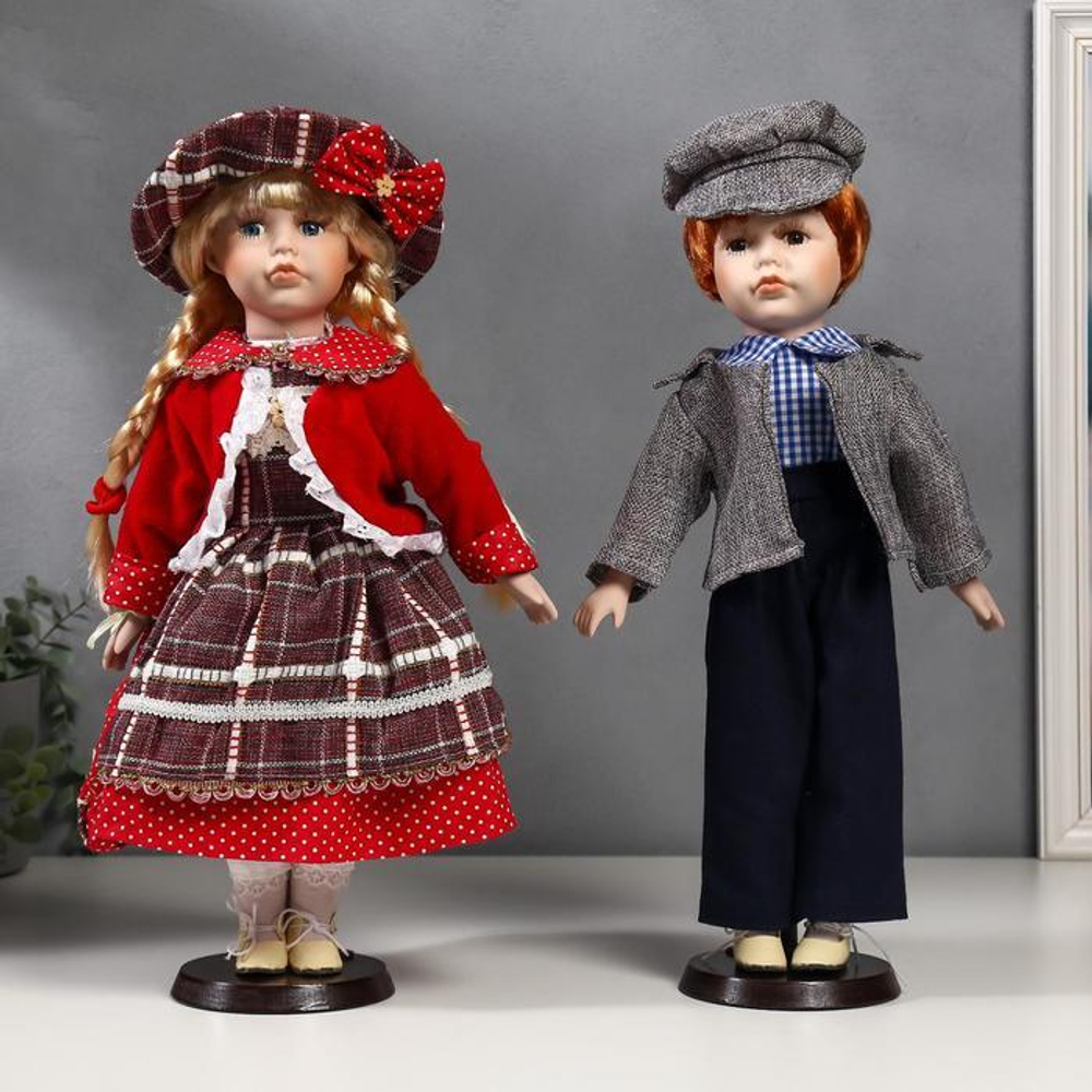 4822749 Кукла коллекц. пара "Лиза и Леша" 40см
