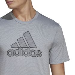 Мужское теннисное поло adidas BOS Primeblue T-Shirt Men - Silver