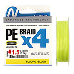 Шнур Nautilus Brain X4 Fluoro Yellow 135м -