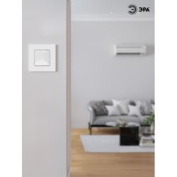 12-1111-01 ЭРА Кнопка, 10АХ-250В, Эра12, белый | Эра 12