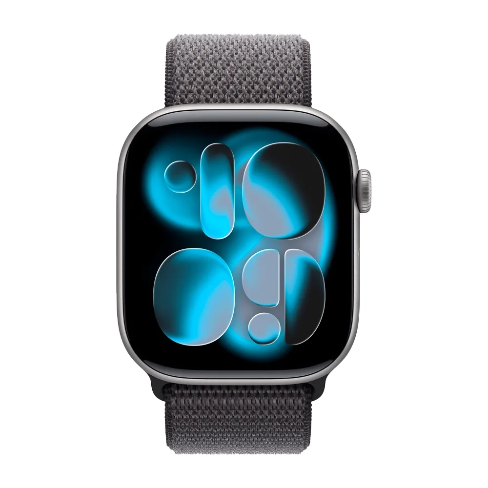 Умные часы Apple Watch Series 11 GPS, 46mm, Space Gray Aluminium Case with Dark Gray Sport Loop