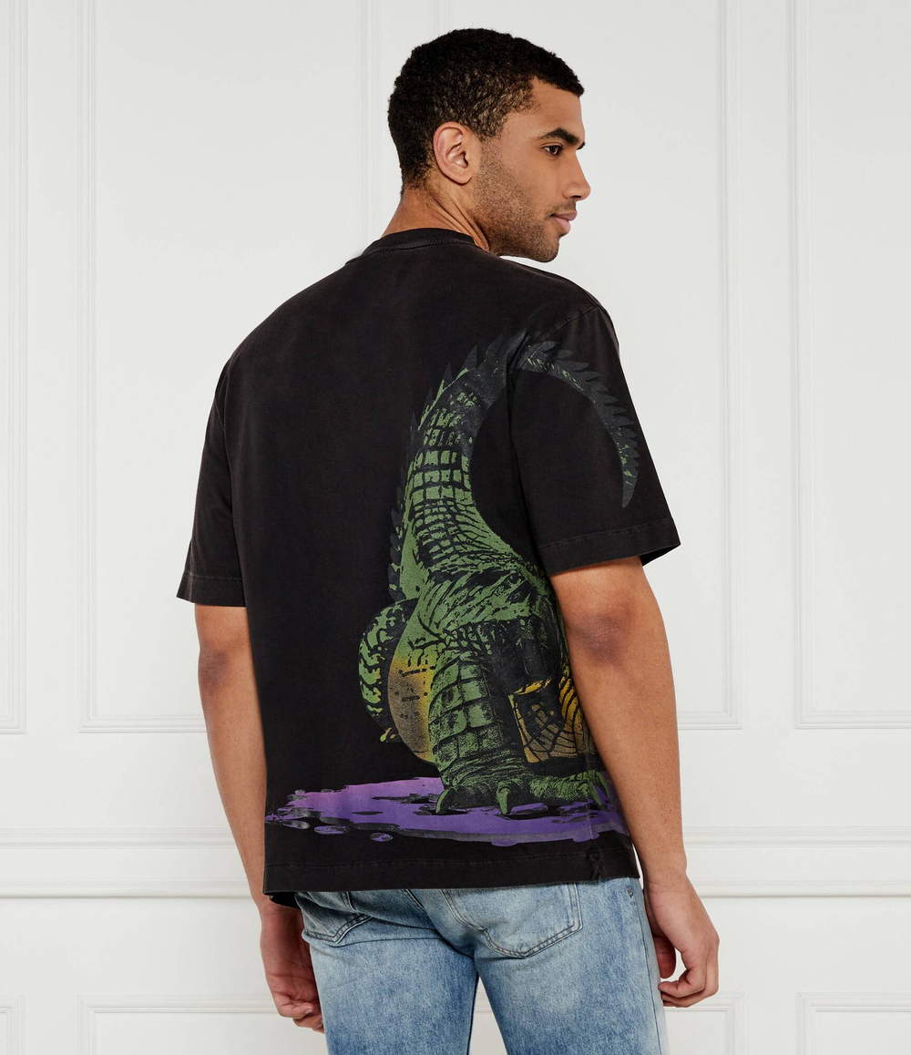 Футболка BIG CROCO OFF-WHITE - черный(OMAA120S 25JER006)