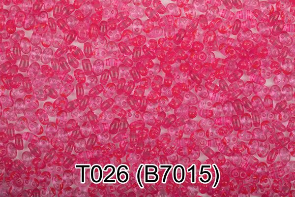 Бисер Gamma Twin 2.5х5 мм, 50 г, T026 св.розовый, B7015, 321-96001
