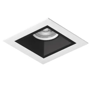 Комплект из светильника и рамки 1* GU5.3 D51607WMOD черный/белый Domino Lightstar