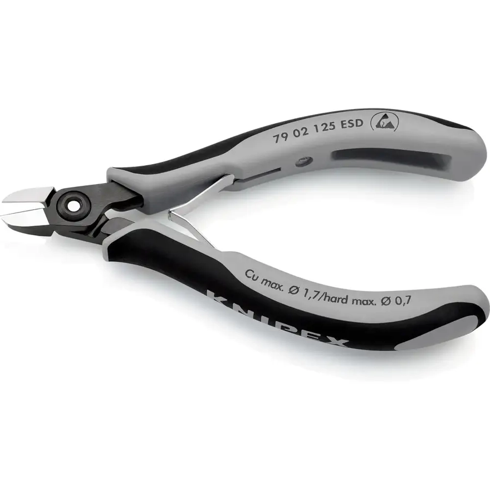 Прецизионные кусачки для электроники ESD 125 мм Knipex 79 02 125 ESD