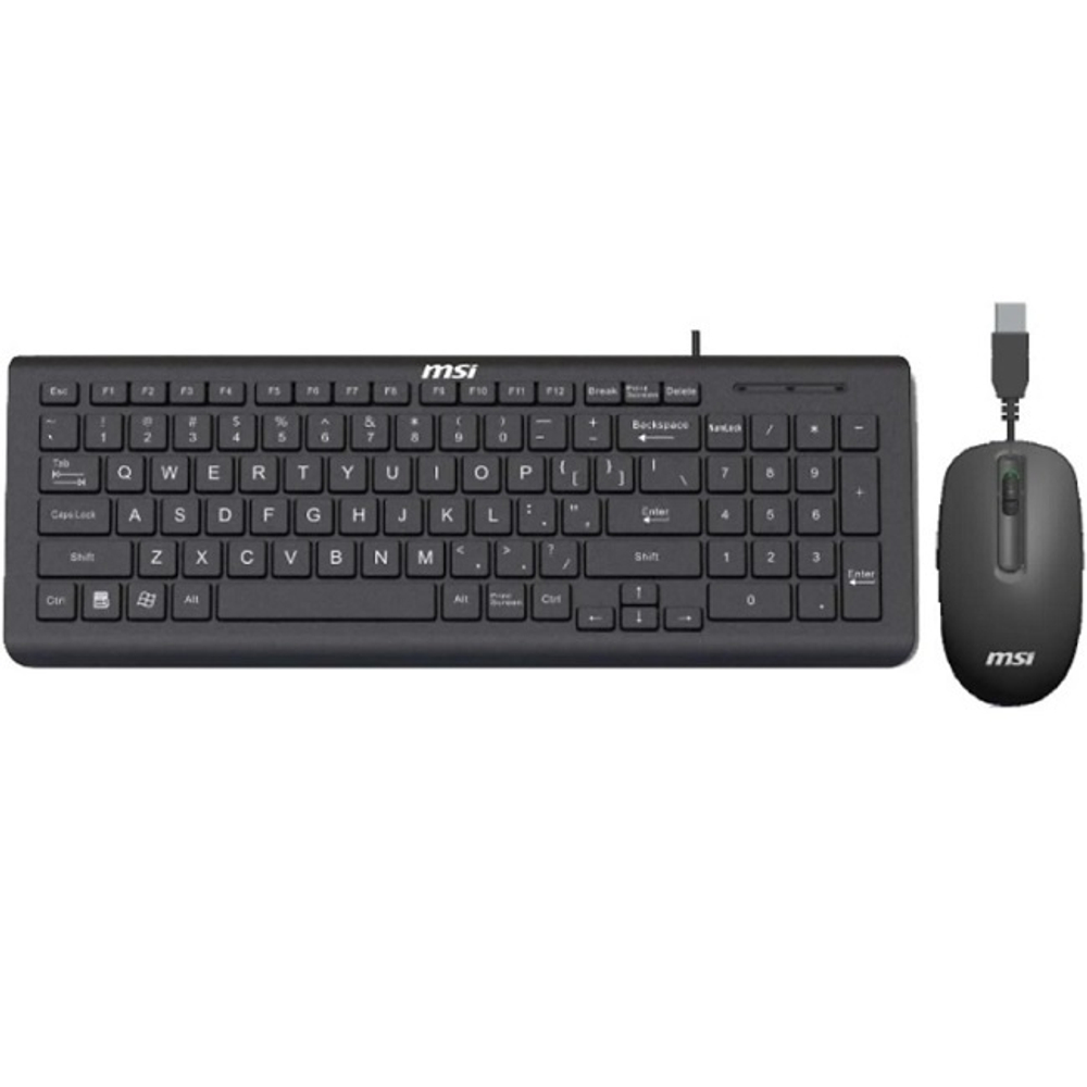 Клавиатура + мышь, MSI Combo, проводная, USB, черный (SK-9626)