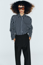 БРЮКИ BARREL С ВЫСОКОЙ ПОСАДКОЙ — ZARA