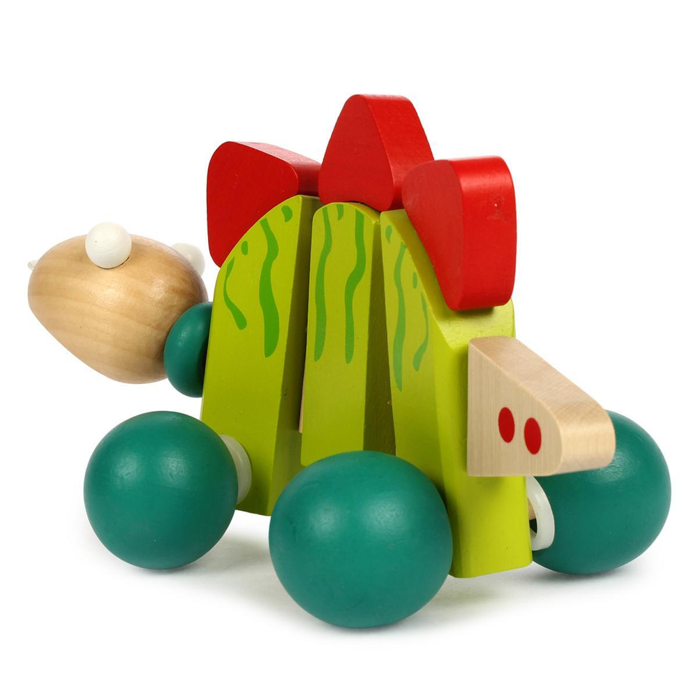 Деревянная игрушка Каталка Динозаврик 85181 (ЛС)